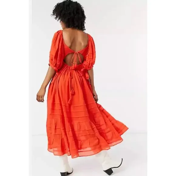 Free People Let's Be Friends Midi Dress